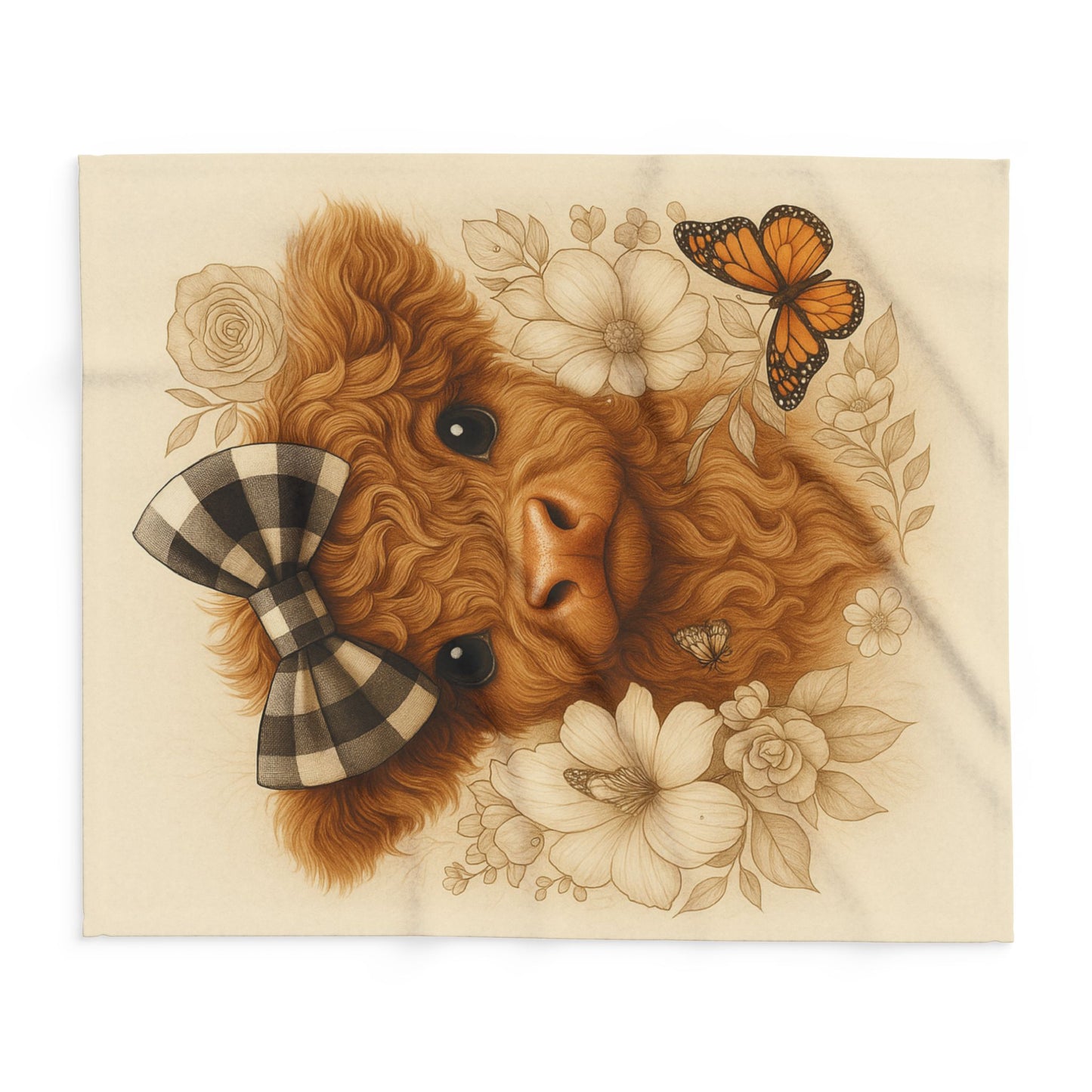 Little Calf of Mine Blanket – Cherished Keepsake Gift” | Cozy Farmhouse Fleece Blanket, Cute Cow Decor, Nursery Blanket, Animal Lover Gift