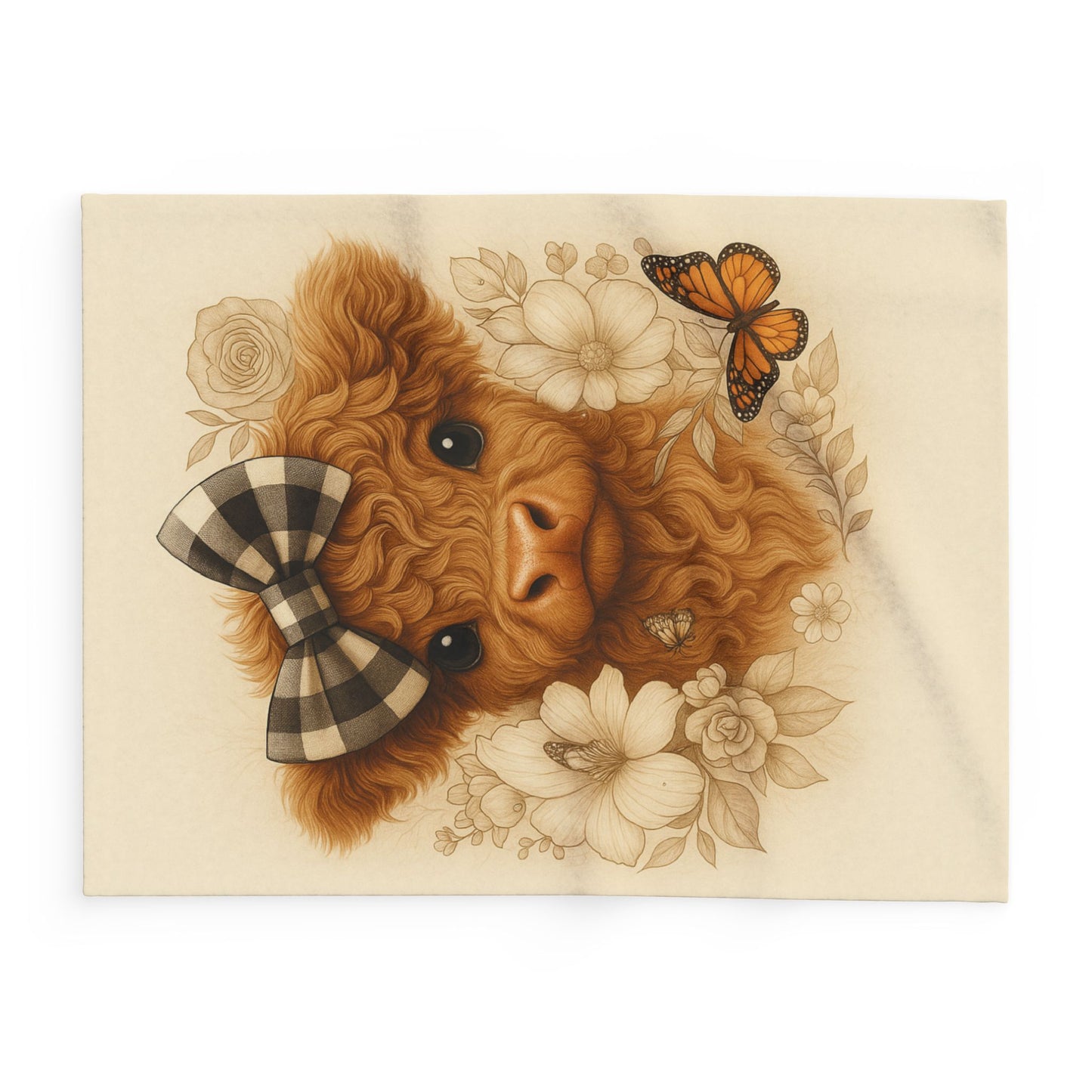 Little Calf of Mine Blanket – Cherished Keepsake Gift” | Cozy Farmhouse Fleece Blanket, Cute Cow Decor, Nursery Blanket, Animal Lover Gift