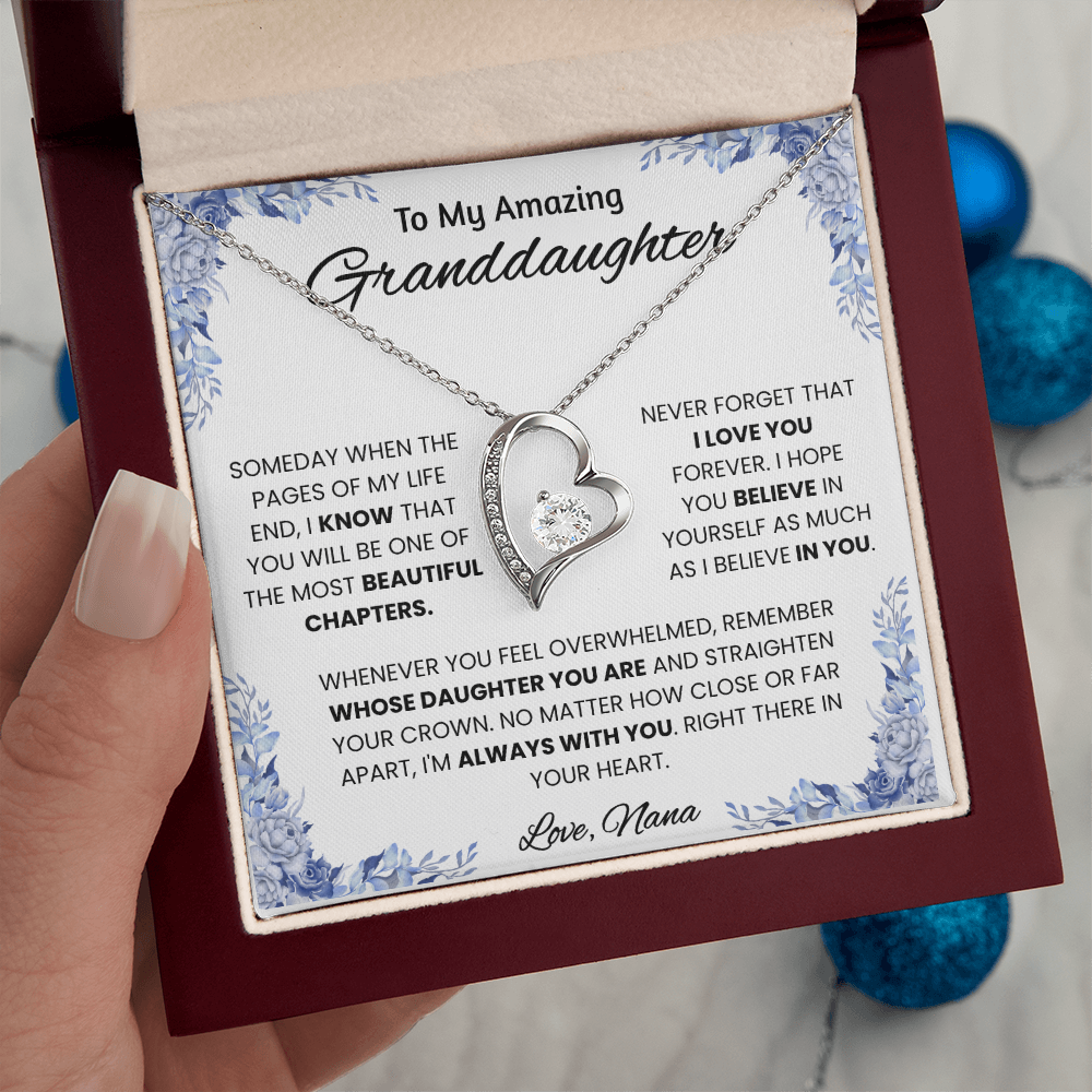 To My Amazing Granddaughter – Message Card From Nana | Always With You Encouragement Gift | Beautiful Chapters Keepsake