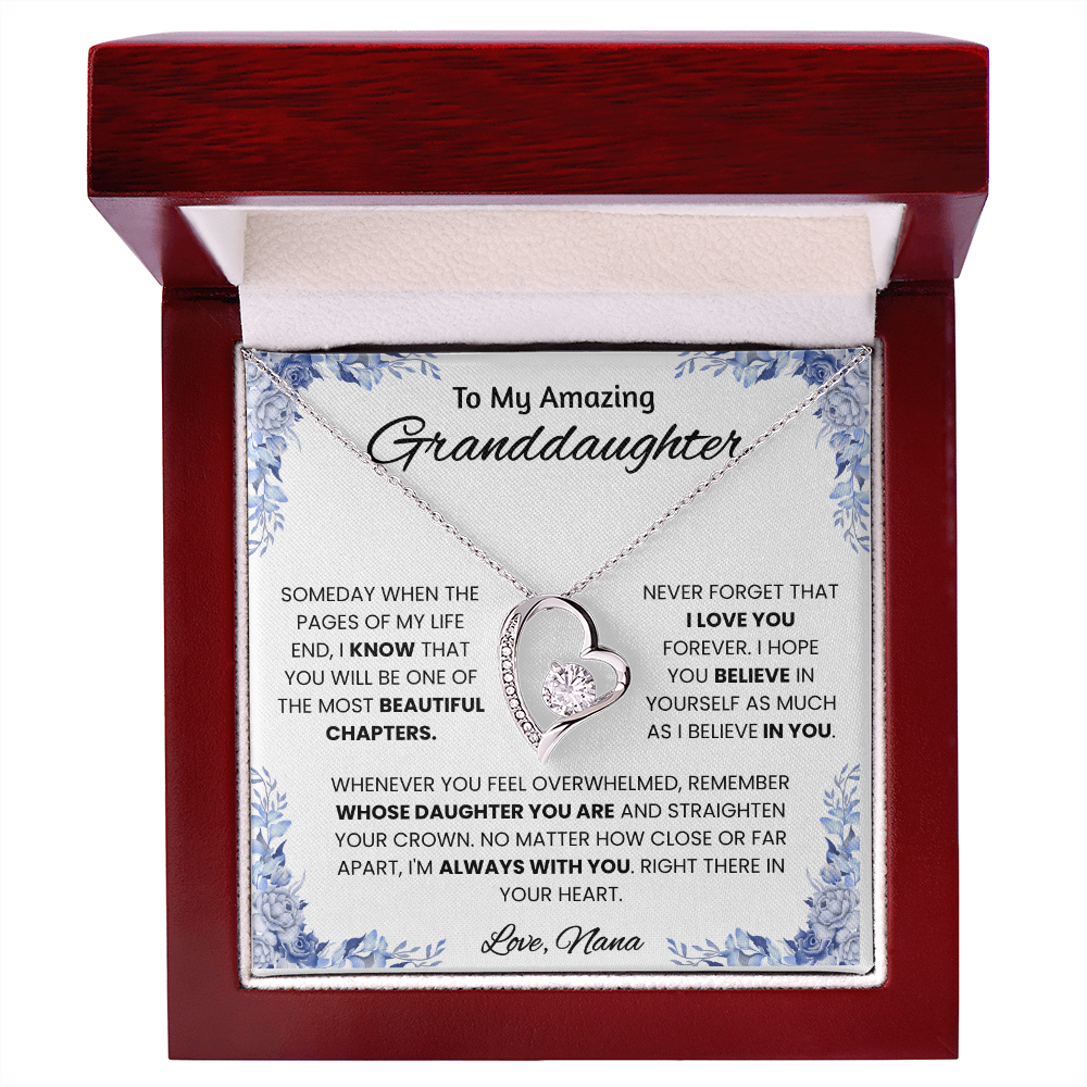 To My Amazing Granddaughter – Message Card From Nana | Always With You Encouragement Gift | Beautiful Chapters Keepsake