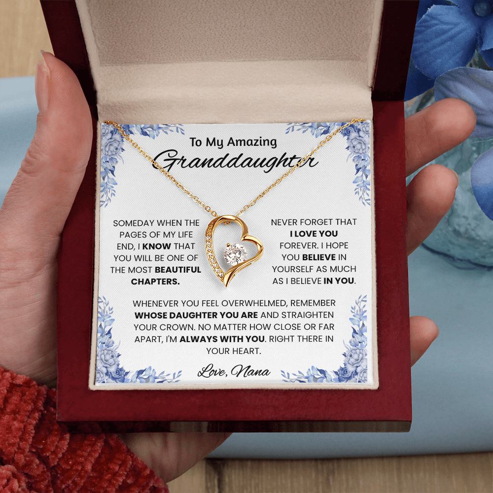 To My Amazing Granddaughter – Message Card From Nana | Always With You Encouragement Gift | Beautiful Chapters Keepsake