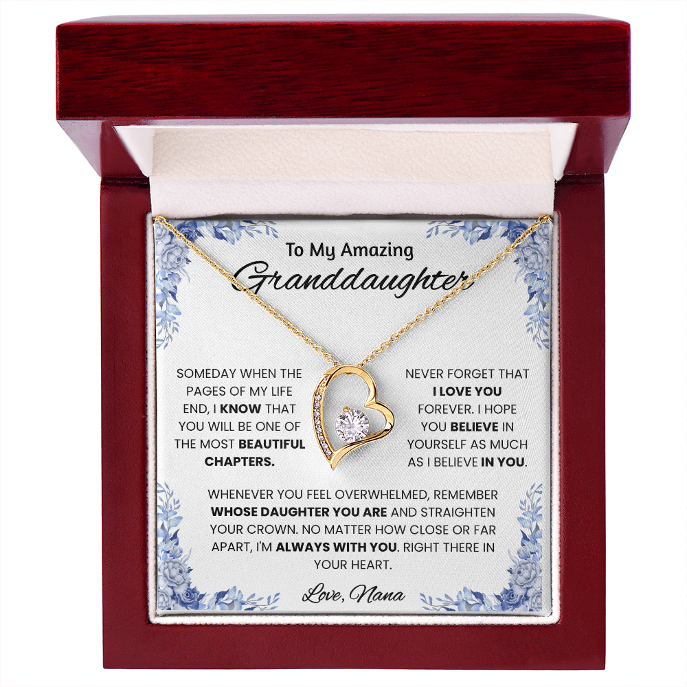 To My Amazing Granddaughter – Message Card From Nana | Always With You Encouragement Gift | Beautiful Chapters Keepsake