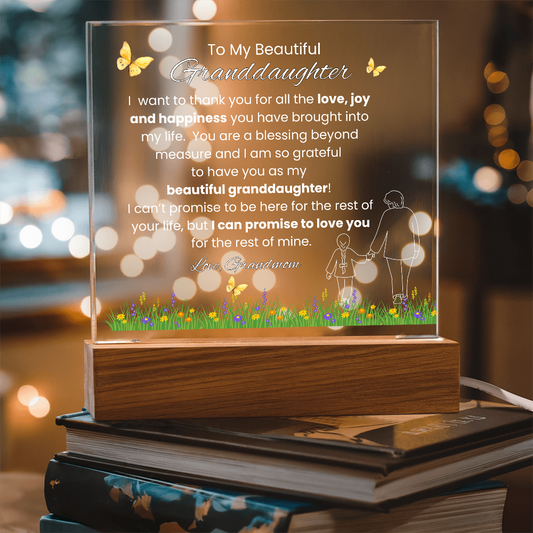 GRANDDAUGHTER ACRYLIC LED PLAQUE