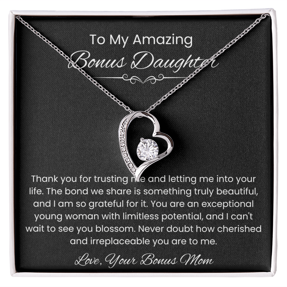 To My Bonus Daughter – Heartfelt Message Card from Bonus Mom | Encouraging Gift for Stepdaughter