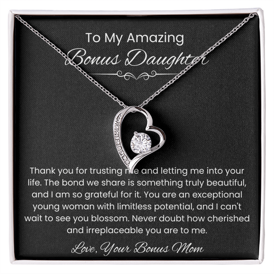 To My Bonus Daughter – Heartfelt Message Card from Bonus Mom | Encouraging Gift for Stepdaughter
