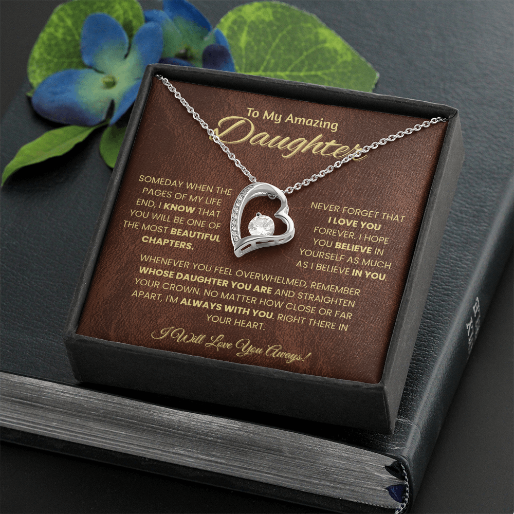 To My Amazing Daughter – Emotional Message Card Gift From Parent | Believe In Yourself Keepsake | Always With You