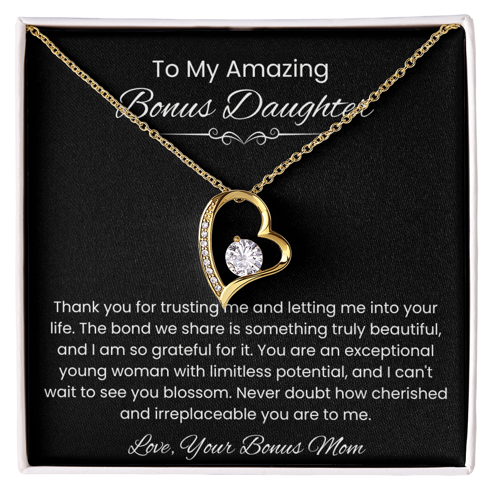 To My Bonus Daughter – Heartfelt Message Card from Bonus Mom | Encouraging Gift for Stepdaughter