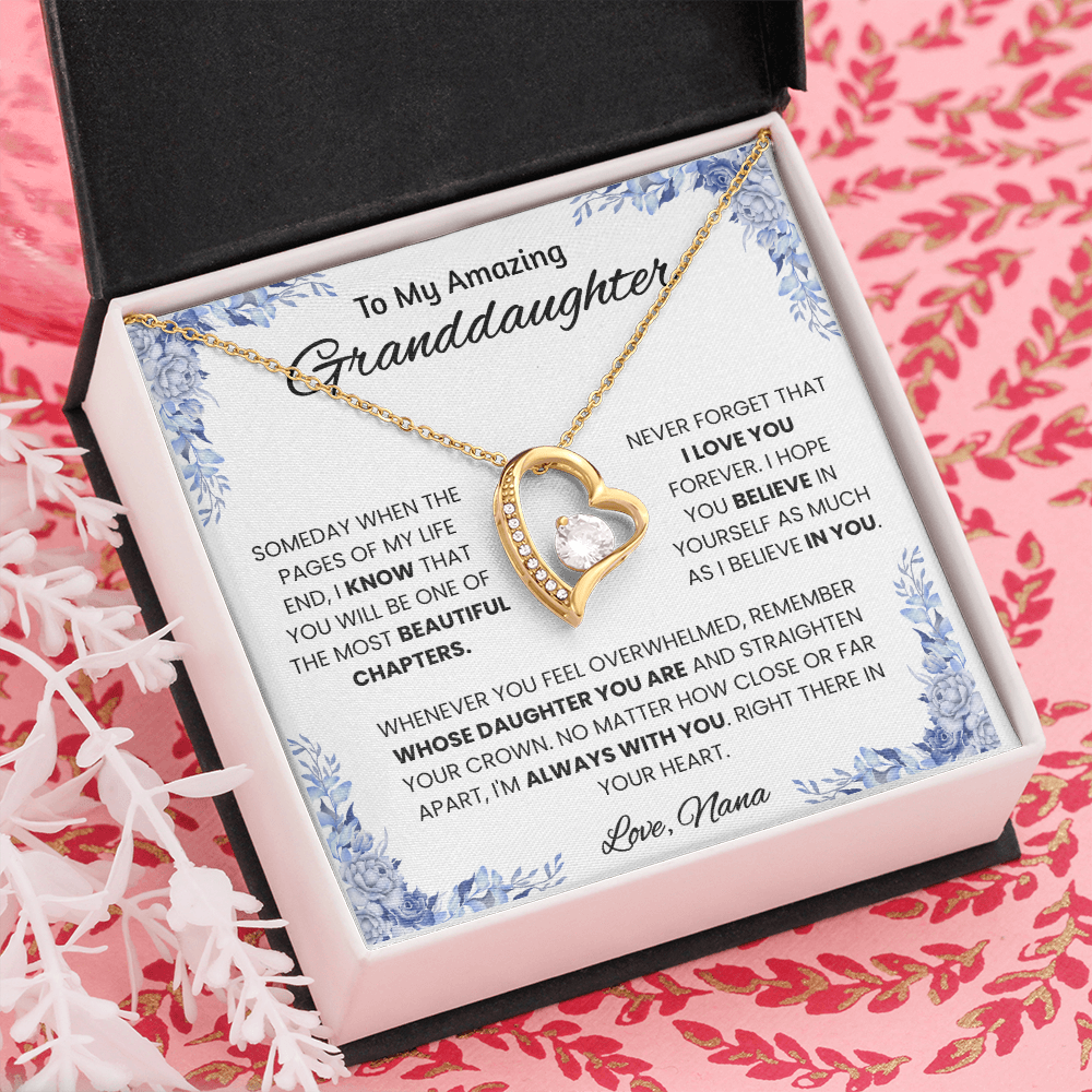 To My Amazing Granddaughter – Message Card From Nana | Always With You Encouragement Gift | Beautiful Chapters Keepsake