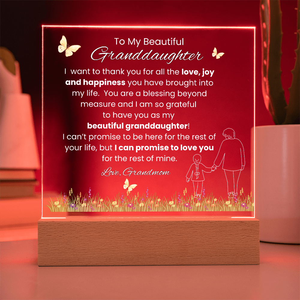 GRANDDAUGHTER ACRYLIC LED PLAQUE